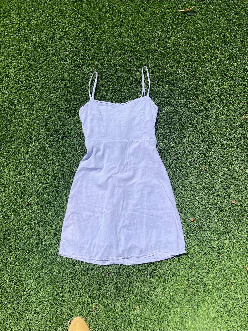 Brandy Melville Light blue Spaghetti Strap Mini Dress